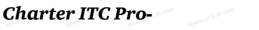 Charter ITC Pro字体转换